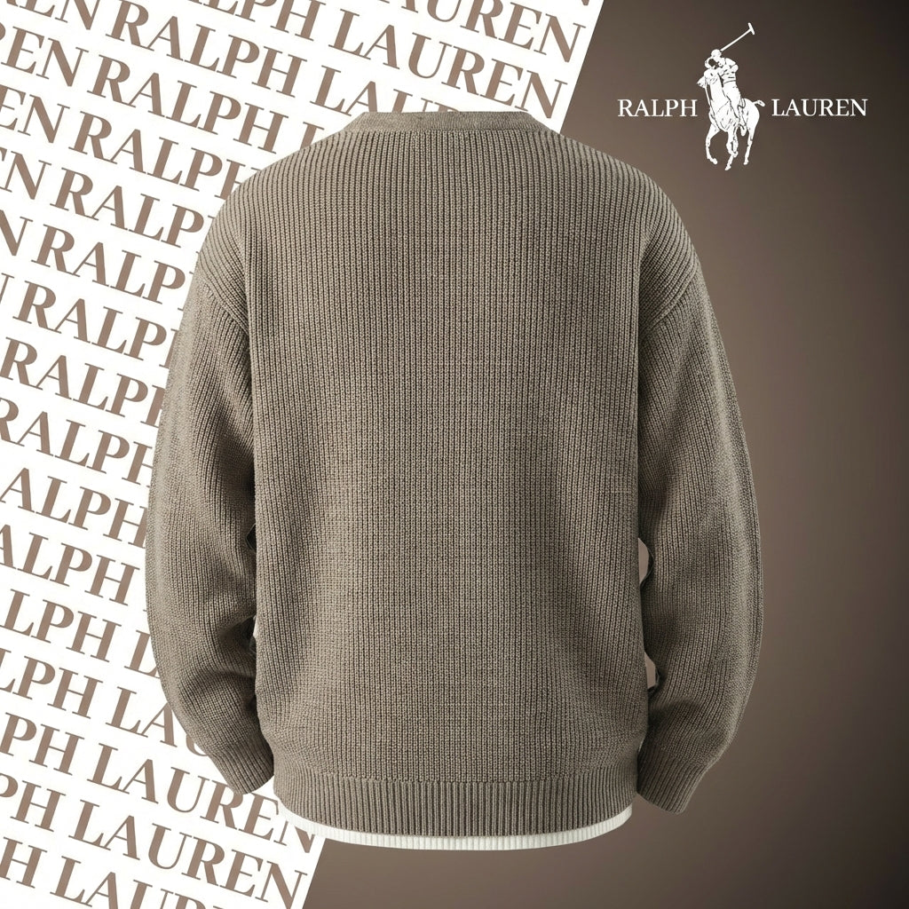 RL ©Heritage Split-Neck Sweater – Signature Knit