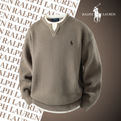 RL ©Heritage Split-Neck Sweater – Signature Knit