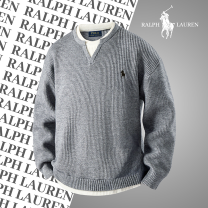 RL ©Heritage Split-Neck Sweater – Signature Knit